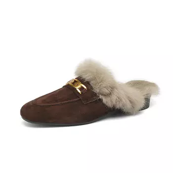 Мюли женские с закрытым носком женские Five-Nine Dan Seven, коричневый