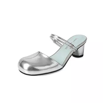 Мюли женские с закрытым носком женские Flowerskam, желтый