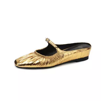 Мюли женские с закрытым носком женские Fmm, серебряный