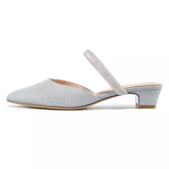 Мюли женские с закрытым носком женские Harson, серебряный