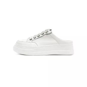 Мюли женские с закрытым носком женские Harson, белый/черный