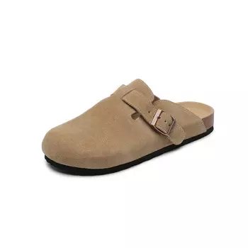 Мюли женские с закрытым носком женские Help, цвет Khaki half-drag - single