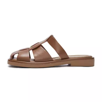 Мюли женские с закрытым носком женские Hotwind, бежевый