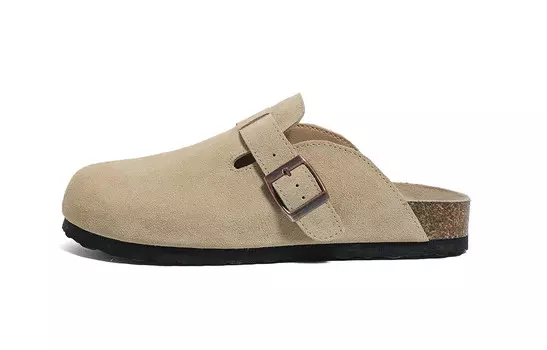 Мюли женские с закрытым носком женские Huanqiu, хаки