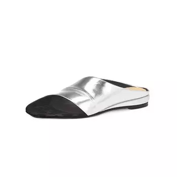 Мюли женские с закрытым носком женские Jessica Sophia, серебряный