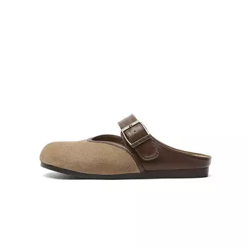 Мюли женские с закрытым носком женские Jin Baichuan, бежевый