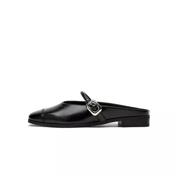 Мюли женские с закрытым носком женские Jin Baichuan, серебряный