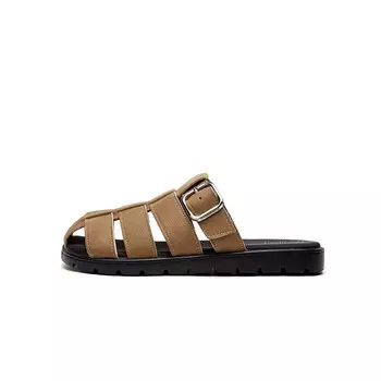 Мюли женские с закрытым носком женские Jin Baichuan, коричневый