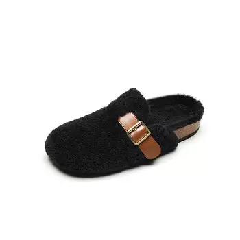 Мюли женские с закрытым носком женские Jiuxingdao, коричневый