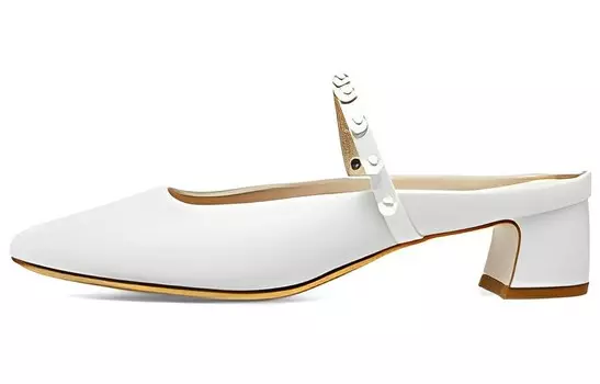 Мюли женские с закрытым носком женские Joypeace, кремовый