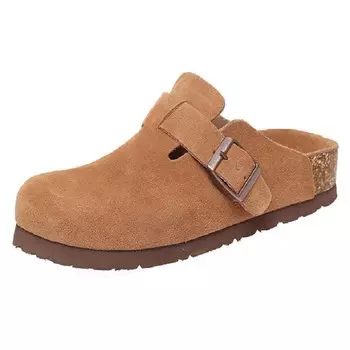 Мюли женские с закрытым носком женские Kemeilian, цвет Chestnut Brown