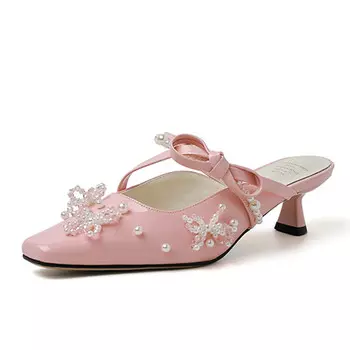 Мюли женские с закрытым носком женские Kemeilian, бежевый