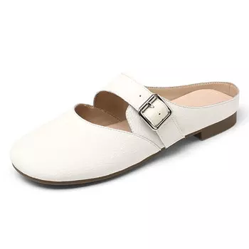 Мюли женские с закрытым носком женские Kemeilian, цвет Apricot