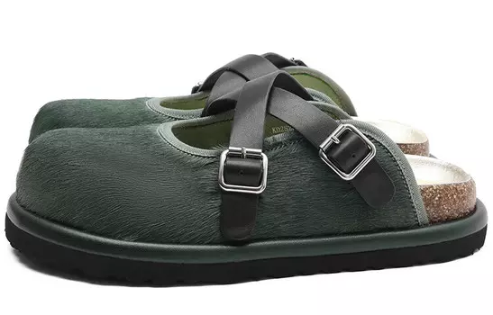 Мюли женские с закрытым носком женские Kmd, зеленый