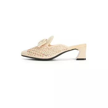 Мюли женские с закрытым носком женские Lesele, черный