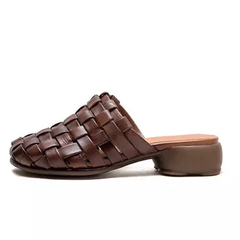 Мюли женские с закрытым носком женские Mata, цвет Coffee