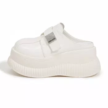 Мюли женские с закрытым носком женские Milan Love Song, белый