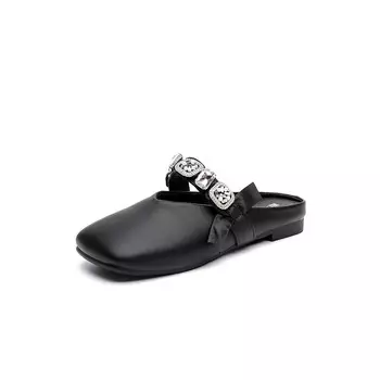 Мюли женские с закрытым носком женские Moon Buds, черный