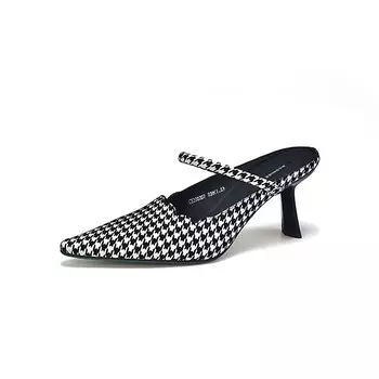 Мюли женские с закрытым носком женские Mooniiee, зеленый