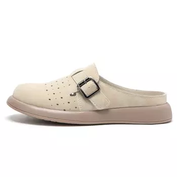 Мюли женские с закрытым носком женские Mumansuo, цвет Light Brown