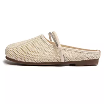 Мюли женские с закрытым носком женские Mumansuo, хаки