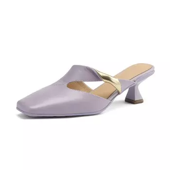 Мюли женские с закрытым носком женские Naiyee, фиолетовый