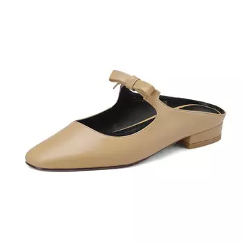 Мюли женские с закрытым носком женские Naiyee, хаки