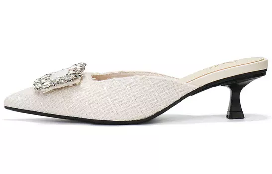 Мюли женские с закрытым носком женские Oms, цвет Apricot