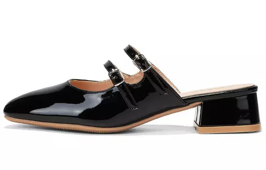 Мюли женские с закрытым носком женские Oms, серебряный