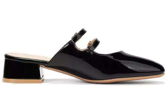 Мюли женские с закрытым носком женские Oms, черный