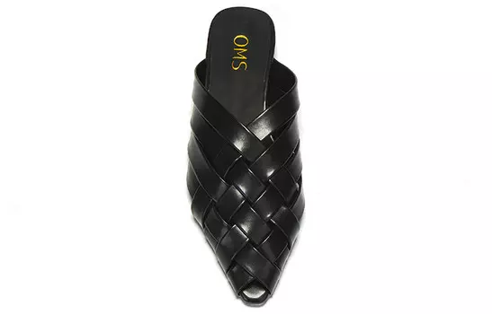 Мюли женские с закрытым носком женские Oms, бежевый