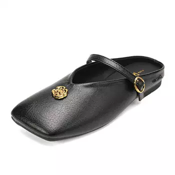 Мюли женские с закрытым носком женские Park Dance, черный