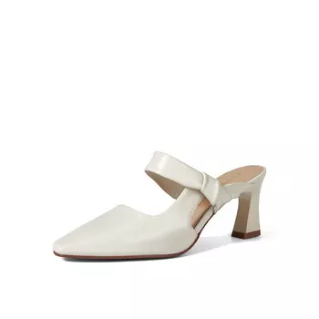 Мюли женские с закрытым носком женские Pt'Son, цвет Apricot