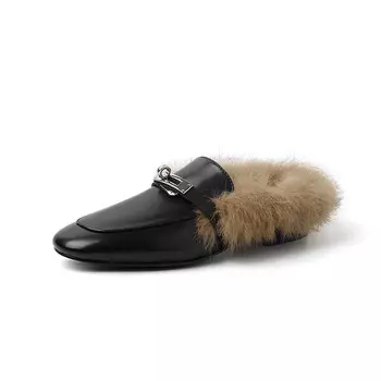 Мюли женские с закрытым носком женские Pwpj, черный