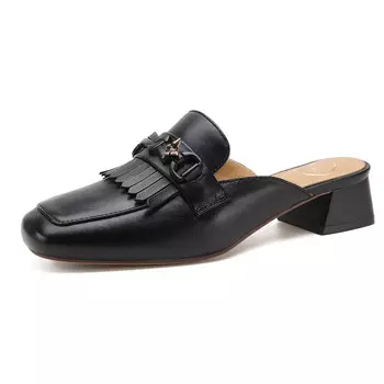 Мюли женские с закрытым носком женские Safiya, черный