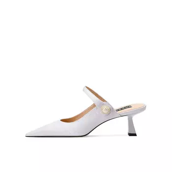 Мюли женские с закрытым носком женские Shesrim, серый