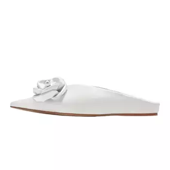 Мюли женские с закрытым носком женские Shoeszooo, белый