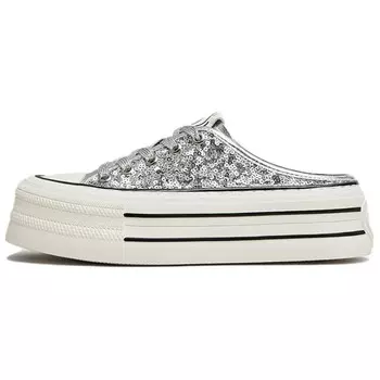 Мюли женские с закрытым носком женские Tata, серебряный