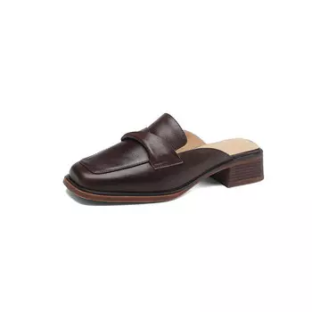 Мюли женские с закрытым носком женские Vandeelen, цвет Light Brown