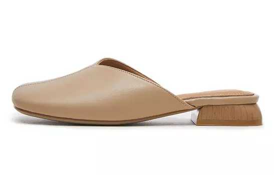 Мюли женские с закрытым носком женские Zgr, цвет Apricot