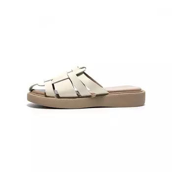 Мюли женские с закрытым носком женские Zhr, бежевый