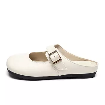 Мюли женские с закрытым носком женские Zhr, серебряный