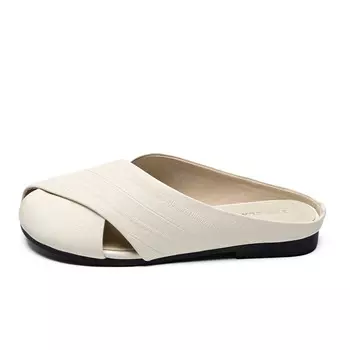 Мюли женские с закрытым носком женские Zhr, бежевый