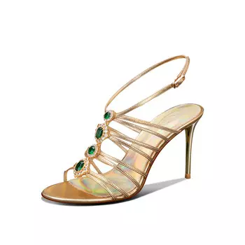 Мюли женские золотой Miss Left, золотой