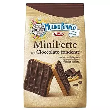 MULINO BIANCO Mini Fette - итальянское мини-печенье, покрытое шоколадом 110г х 6 уп. sarcia.eu