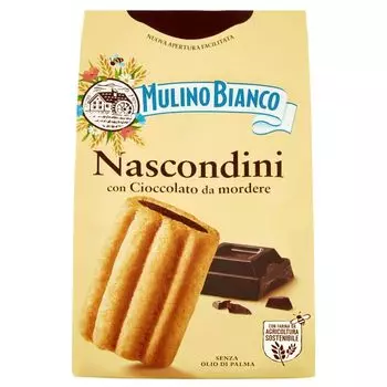MULINO BIANCO Nascondini Итальянское печенье с шоколадной начинкой 330г х 3 шт. sarcia.eu