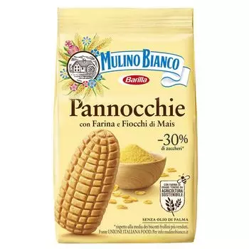 MULINO BIANCO Pannoccie - Хрустящее кукурузное печенье 350г х 1 упаковка sarcia.eu