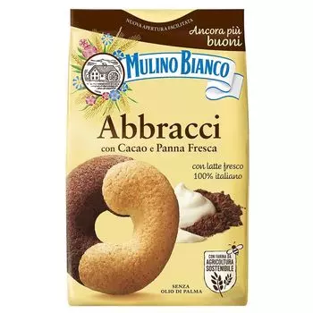 MULINO BIANCO Печенье Abbracci с маслом и какао 350г х 3 упаковки sarcia.eu