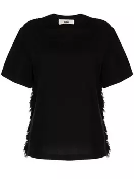 Muller Of Yoshiokubo футболка с короткими рукавами и бахромой, черный