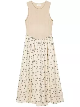 Muller Of Yoshiokubo платье с цветочным принтом, желтый